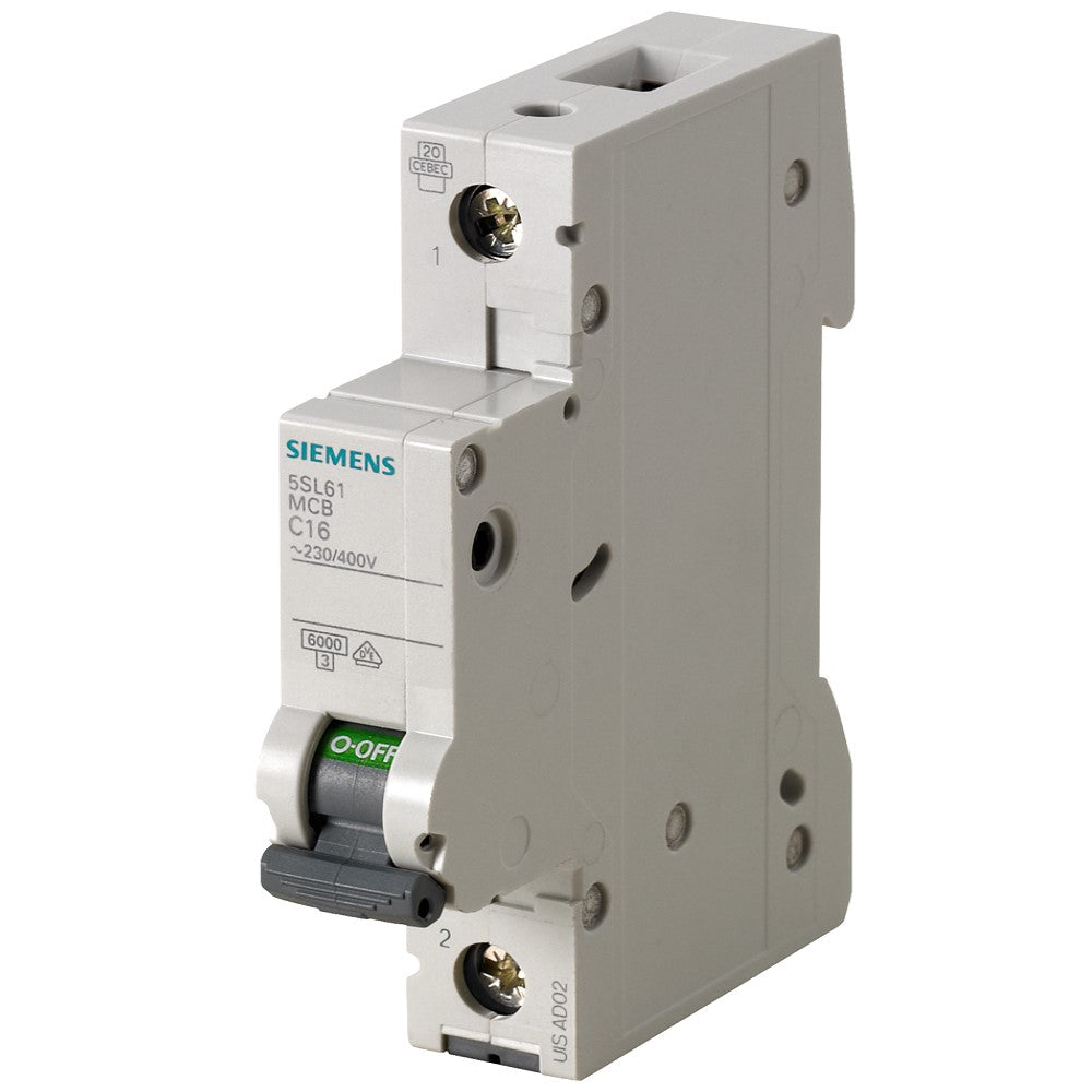 PASTILLA INTERRUPTOR P/RIEL 1X16A 5SL 6KA 250/440V 5SL61167CC SIEMENS