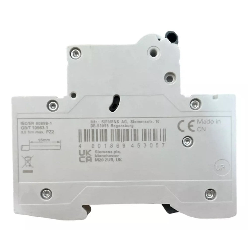 PASTILLA INTERRUPTOR P/RIEL 2X6A 5SL 6KA 250/440V 5SL62067CC SIEMENS