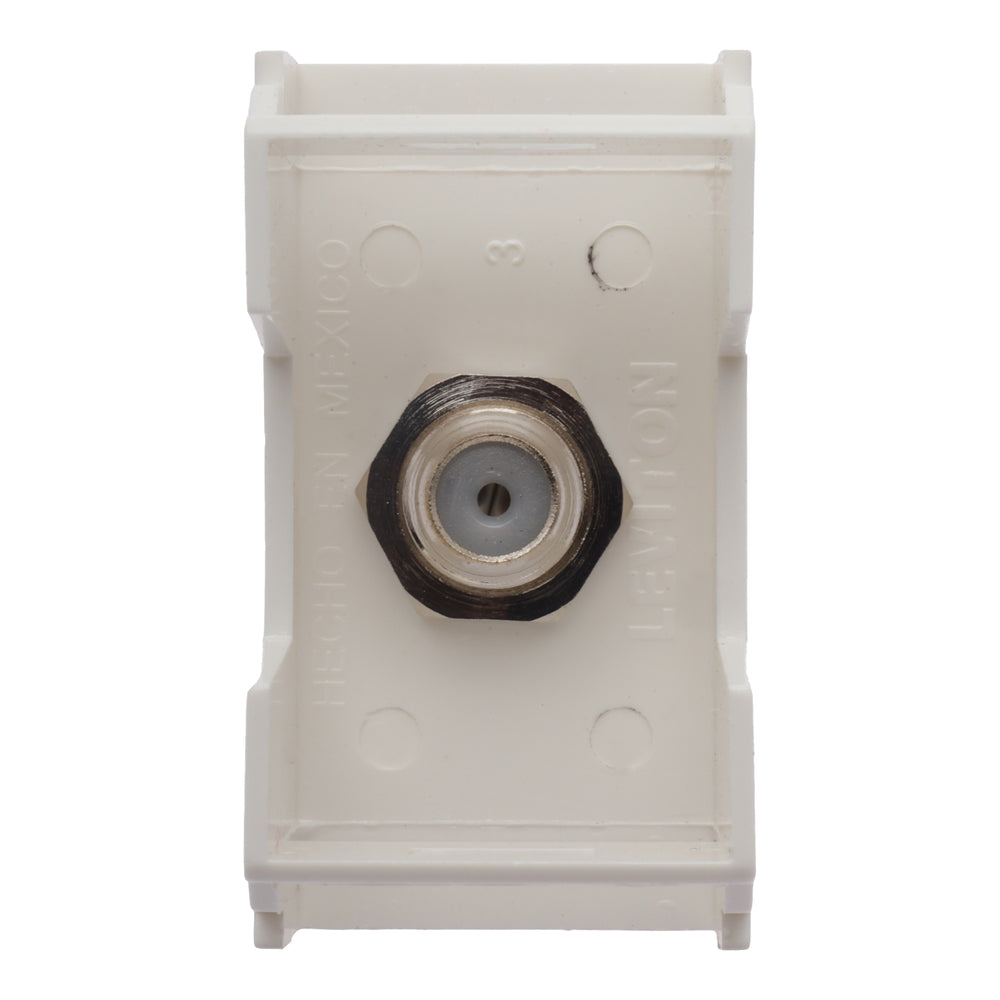 MODULO P/CABLE COAXIAL MARFIL MODULOS LEVITON X01-TVMOD-00M