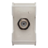 MODULO P/CABLE COAXIAL MARFIL MODULOS LEVITON X01-TVMOD-00M