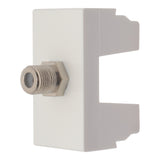 MODULO P/CABLE COAXIAL MARFIL MODULOS LEVITON X01-TVMOD-00M