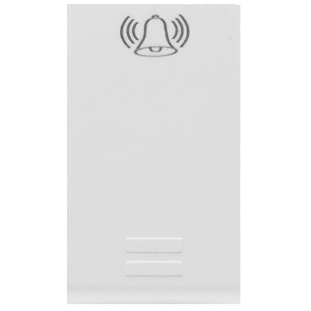 INTERRUPTOR MOMENTANEO C/SIMBOLO DE TIMBRE 16A/250V. GRIS MODULOS LEVITON X06-PULSA-TIG