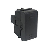 INTERRUPTOR 3 VIAS 16A/250V. NEGRO MODULOS LEVITON X11-INTER-CON