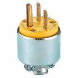 CLAVIJA VINIL BLINDADA 15A/250V. AMARILLA 615PA-000 HOJA RECTA LEVITON