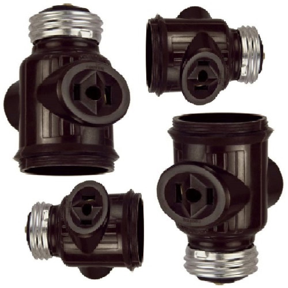 ADAPTADOR P/1 SOCKET Y 2 CONTACTOS CAFE 660W/125V. 715B-BOX