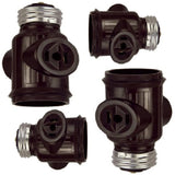 ADAPTADOR P/1 SOCKET Y 2 CONTACTOS CAFE 660W/125V. 715B-BOX