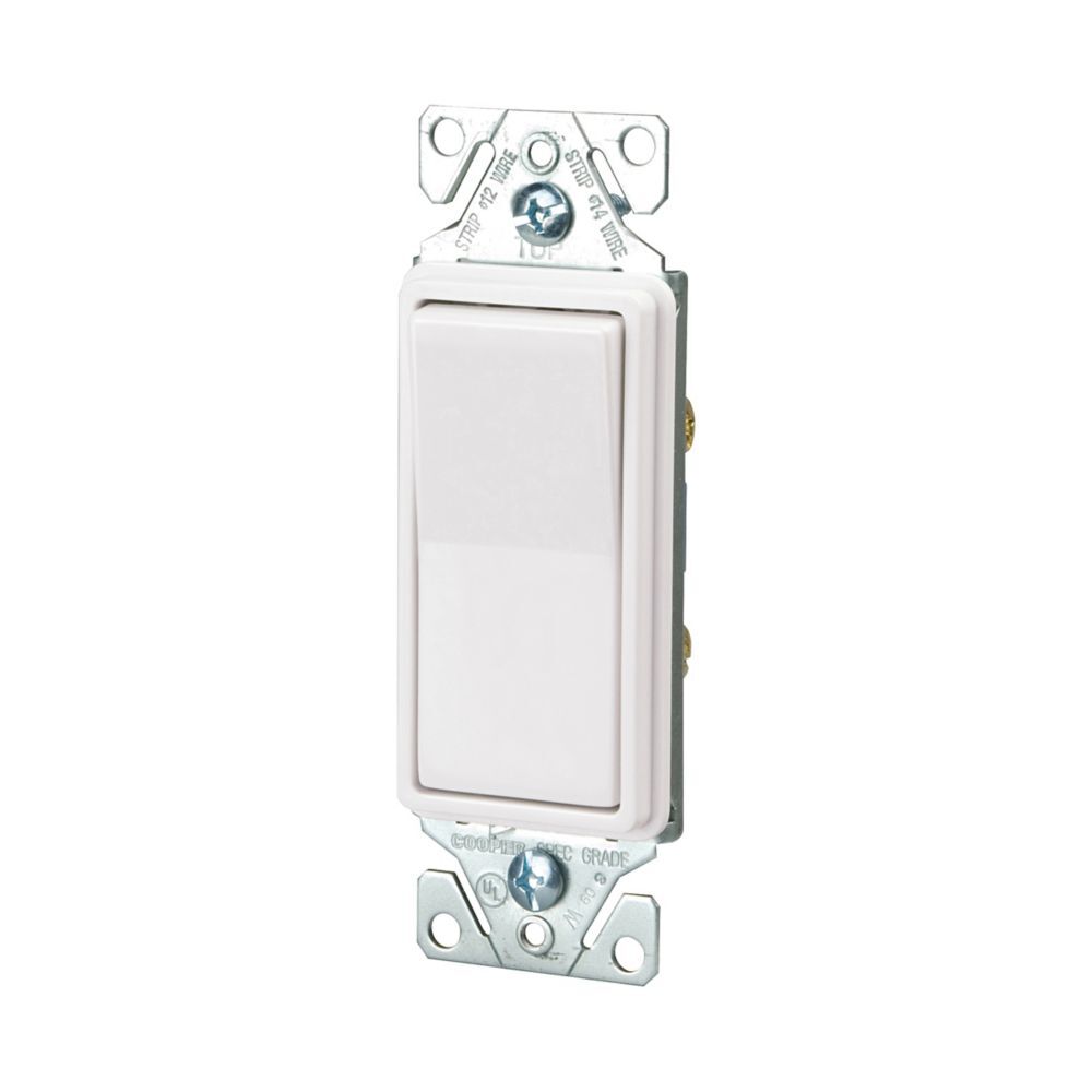 PULSADOR DECORATOR 2 POST 15AMP 120/277V 7521W-BOX ARROW HART