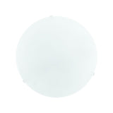 LUMINARIO DE MURO EGLO MARS BASE E26 DE 60W CRISTAL SATINADO BLANCO