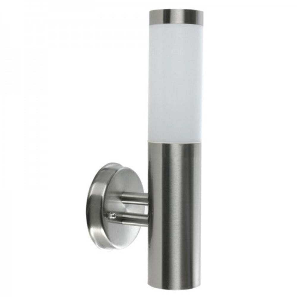LUMINARIO A MURO CALUX 40W 127V IP54 E27 ACABADO ACERO INOXIDABLE 8102