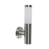 LUMINARIO A MURO CALUX 40W 127V IP54 E27 ACABADO ACERO INOXIDABLE 8102