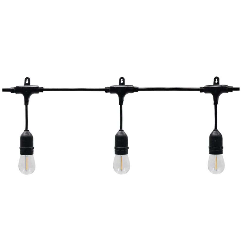 Serie vintage STRING LIGHT, con 10 bases E27, para uso en interiores ...