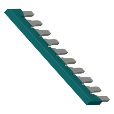 CONECTOR PUENTE PARA BORNES CON 8.2 MM DE ANCHURA PARA EL PUENTEO TRANSVERSAL EN EL CENTRO DEL BORNE DE 10 POLOS AZUL PETROLEO