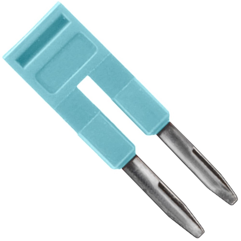 CONECTOR PUENTE PARA BORNES CON 8.2 MM DE ANCHURA PARA EL PUENTEO TRANSVERSAL EN EL CENTRO DEL BORNE DE 10 POLOS AZUL PETROLEO