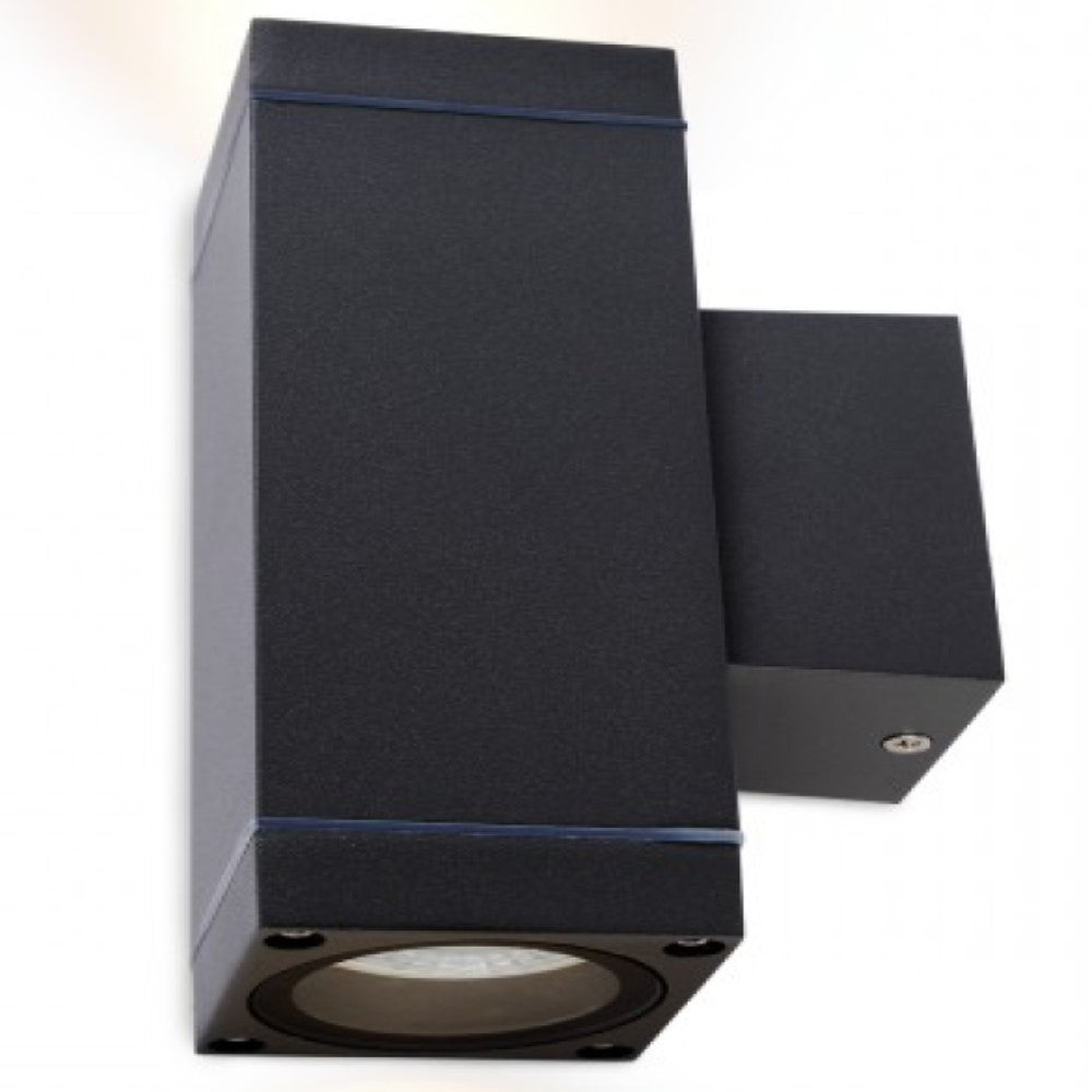 LUMINARIO PARA MURO RECT GU10 GRAFITO