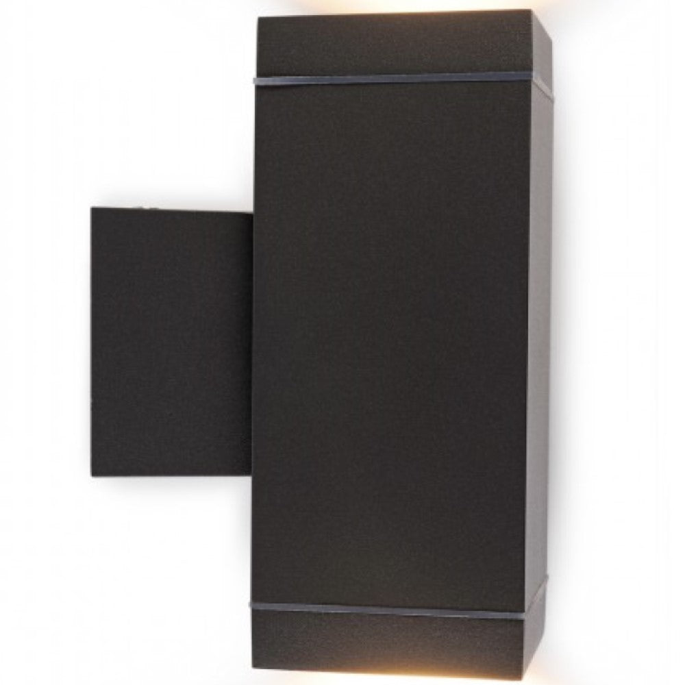 LUMINARIO PARA MURO RECT GU10 GRAFITO
