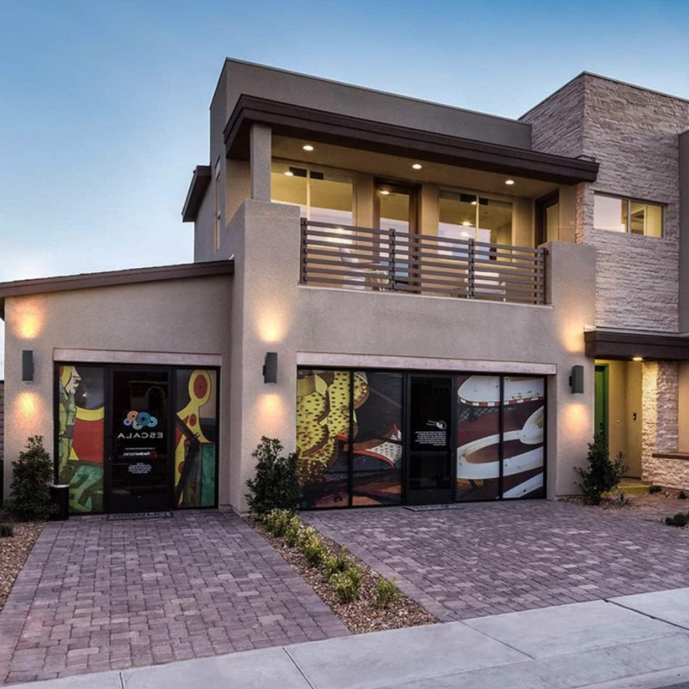 LUMINARIO PARA MURO RECT GU10 GRAFITO