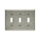 PLACA 3G TOGGLE STD ACERO INOXIDABLE  ARROW HART