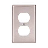 PLACA 1 MOD. ACERO INOX. P/RECEPTACULO DUPLEX A PRUEBA DE AGUA