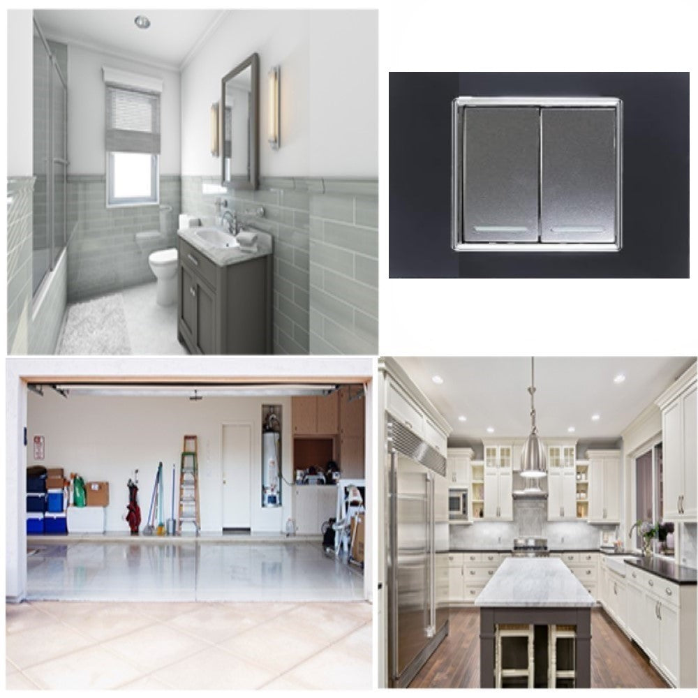 PLACA DECORA PLUS 2 UNIDAD NEGRO MCA LEVITON