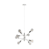 LUMINARIA COLGANTE EGLO GRADOLI BASE E26 CROMO Y BLANCO