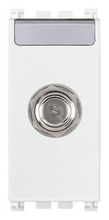 TOMA COAXIAL 1 MOD. CON CONECTOR HEMBRA TIPO F BLANCO 2400MHZ ARKE VIMAR