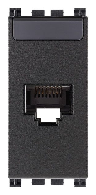 TOMA RJ45 NETSAFE CAT.6 UTP 1 MOD. GRIS ARKE VIMAR