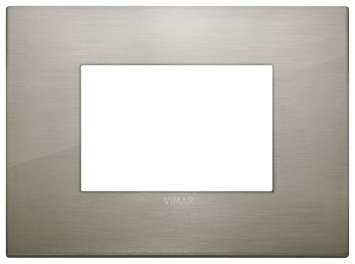 PLACA CLASSIC 3 MOD. METAL INOX. CEPILLADO ARKE VIMAR