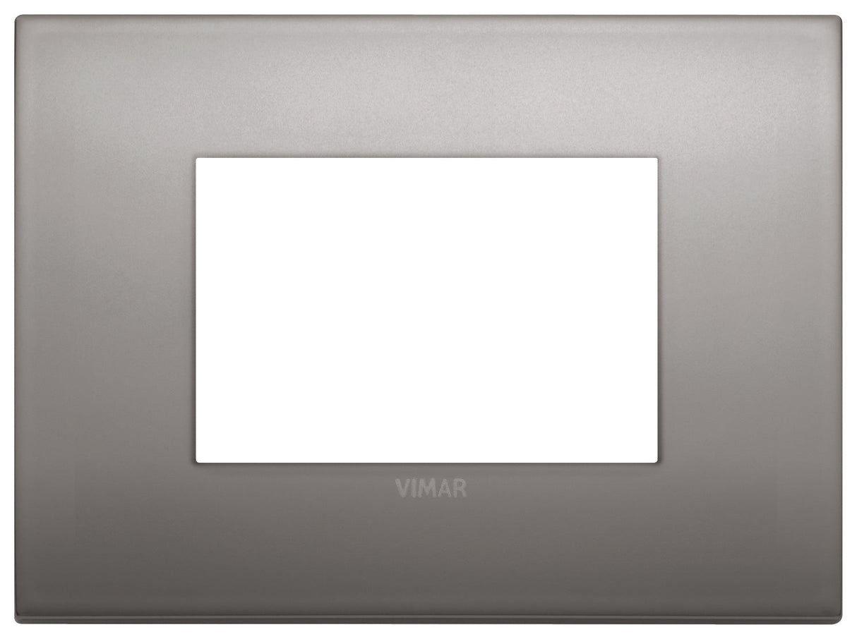 PLACA CLASSIC 3 MOD. METAL NIQUEL NEGRO ARKE VIMAR