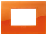 PLACA CLASSIC 3 MOD. TECNOPOLIMERO REFLEX ORANGE ARKE VIMAR