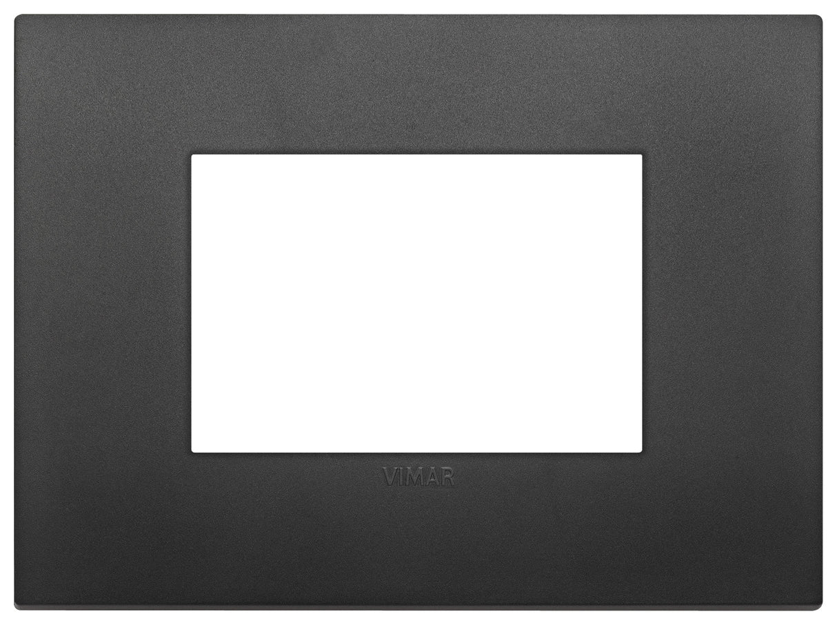 PLACA CLASSIC 3 MOD. TECNOPOLIMERO NEGRO ARKE VIMAR