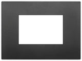 PLACA CLASSIC 3 MOD. TECNOPOLIMERO NEGRO ARKE VIMAR