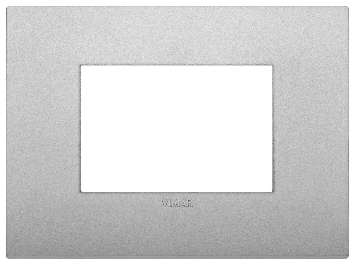 PLACA CLASSIC 3 MOD. TECNOPOLIMERO SILVER MATE ARKE VIMAR