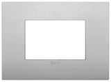 PLACA CLASSIC 3 MOD. TECNOPOLIMERO SILVER MATE ARKE VIMAR