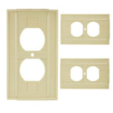 PLACA BAQ.P/RECEPTACULO DOBLE MARFIL 100 WD92101 ARROW HART