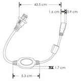 CONECTOR DE PLASTICO  PARA TIRA  DE LED  AC2835 O AC5050 MAX 50M DE TIRA  127VCA  IP65