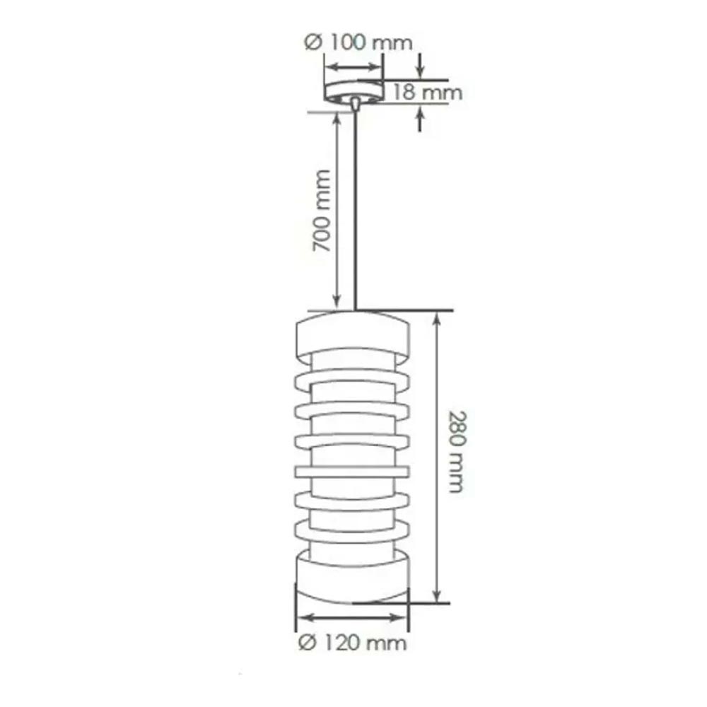 CANDIL COLGANTE CON REJILLA METALICA 60W. ***ADIR***