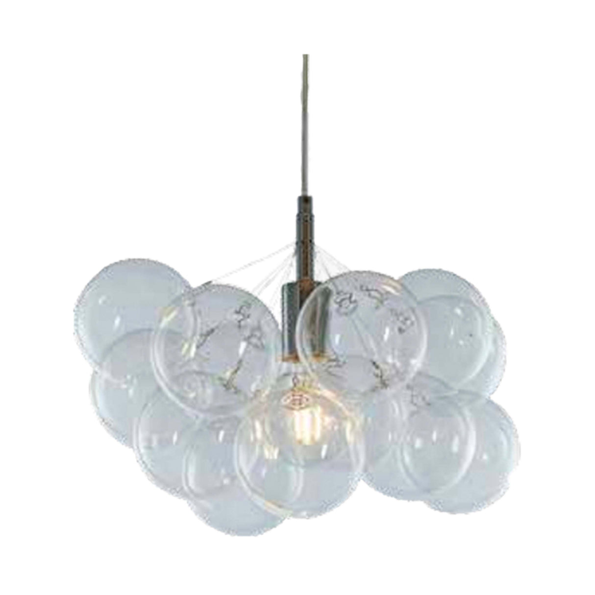 DECORATIVA COLGANTE 1X60W E27 MAX TRANSPARENTE CRISTAL