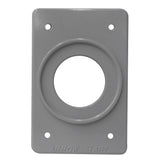 PLACA P/RECEPTACULO SENCILLO DE 35MM ALUMINIO USO INDUSTRIAL *** OFRECER R1K34 ***