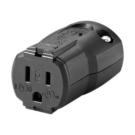 CONECTOR 15A 125V 2P3W STR QUICKGRIP NEGRA *** LEV721 ***