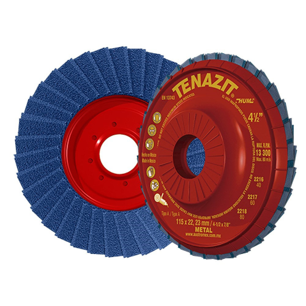 DISCO LAMINADO HUM GRANO 60 TZHUM-60 4-1/2X7/8 115X22.2 MCA AUSTROMEX