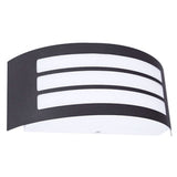 LUMINARIO INCANDESC. MURO EXTERIOR DESCUBIERTO 127V~ 50-60 HZ E27 C. NEGRO BMS-055N2