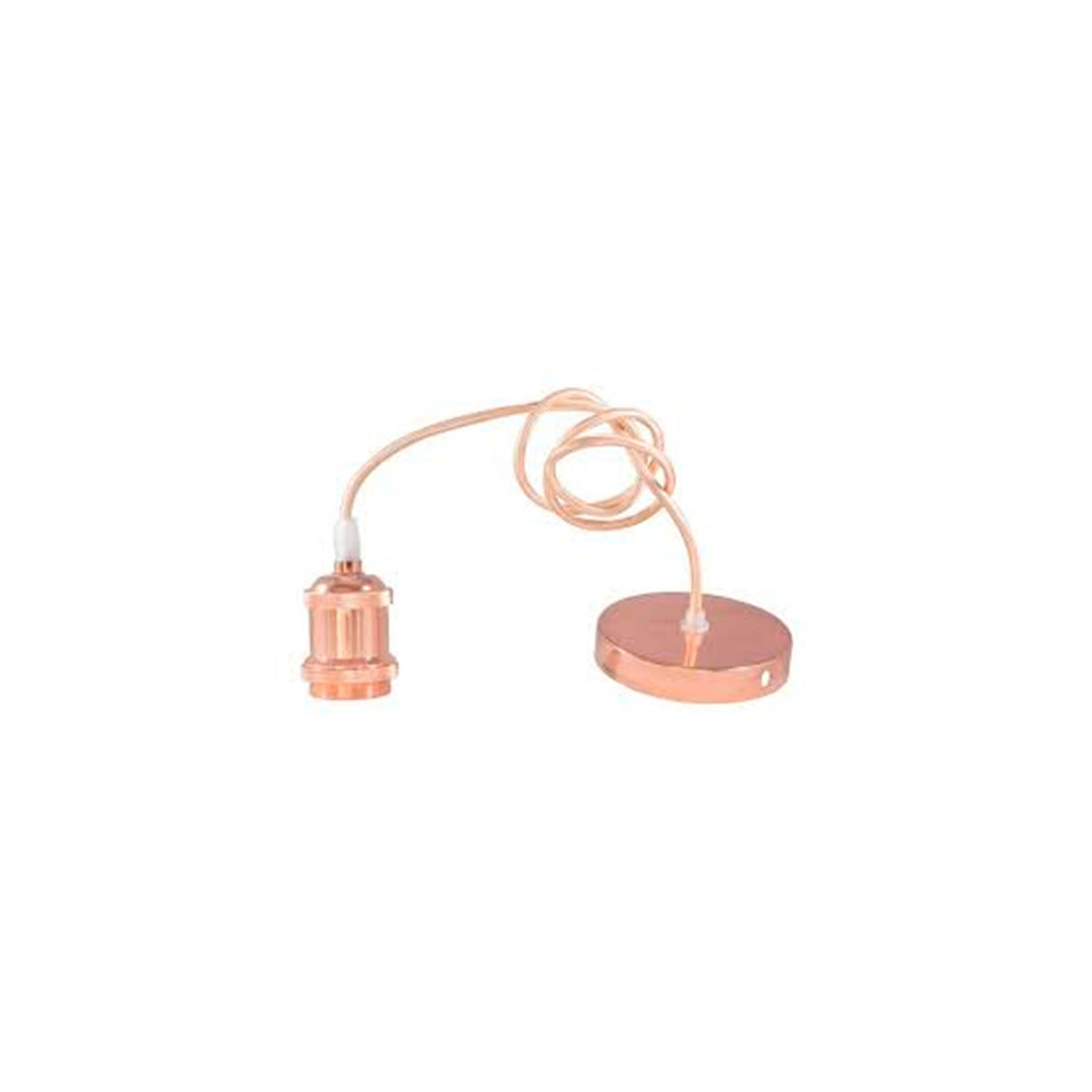 BASE E27 COLOR BRONCE CON CABLE