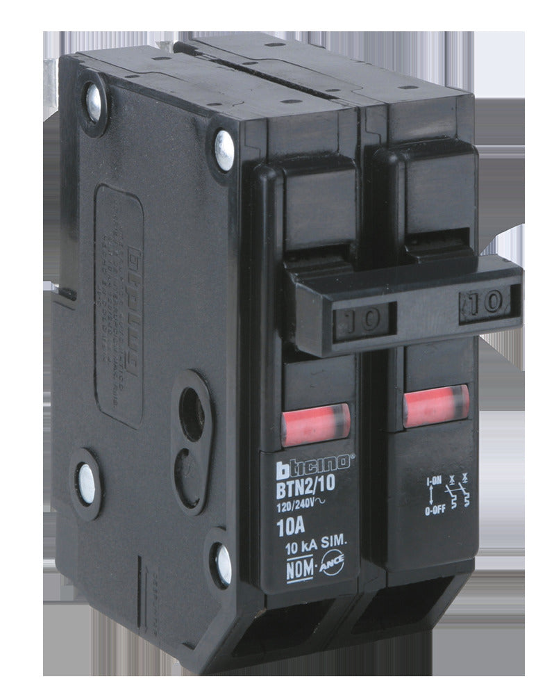 ITM 2X60A 120/240V 10KA ENCHUFABLE BTPLUG BTICINO BTN2/60 *** OFRECER QO260 ***