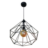 COLGANTE VINTAGE PIRAMIDE GRANDE 1 LUZ SIN FOCO MCA GUZMAN