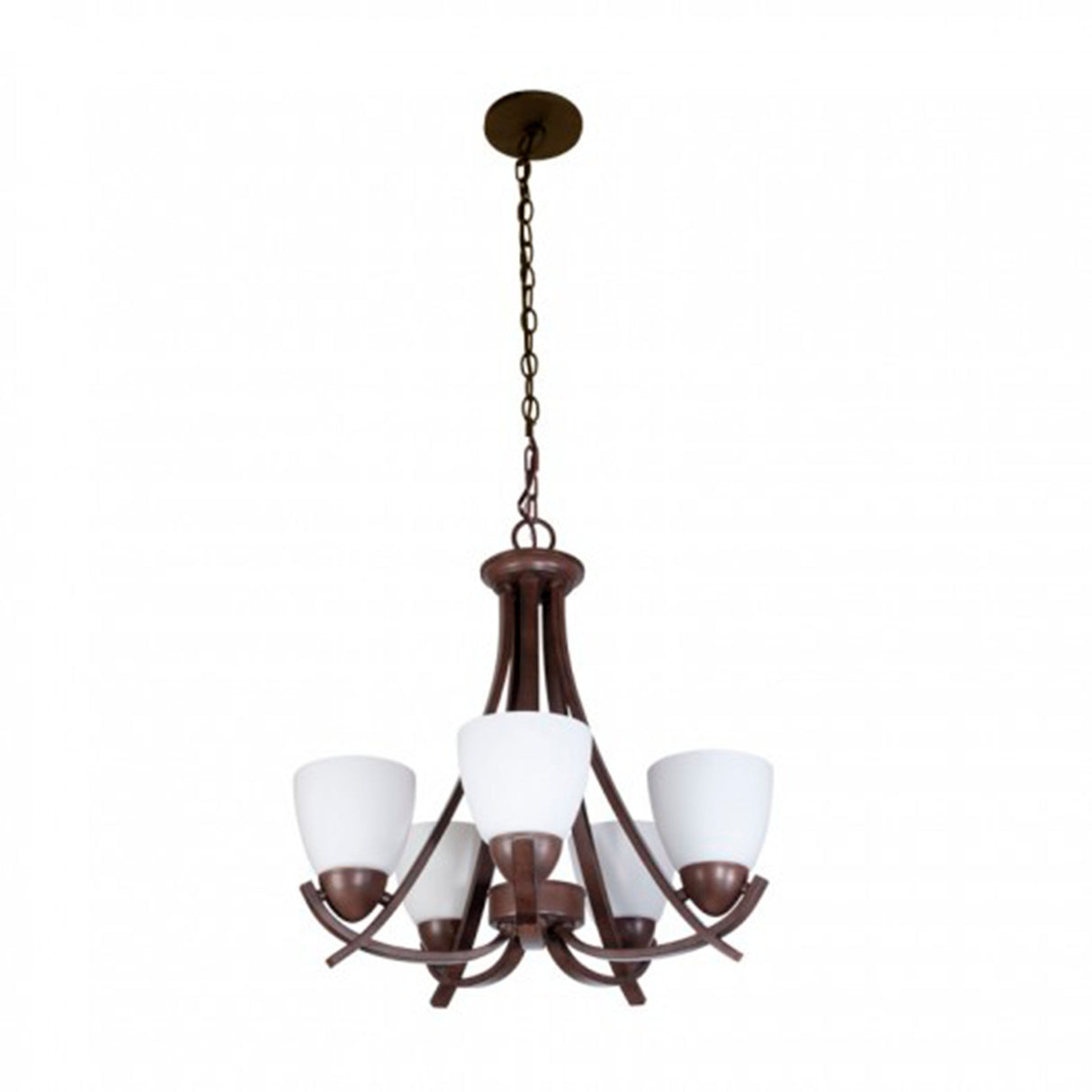 CANDIL 5 LUCES E27 5X60W MAX CAFE OBSCURO