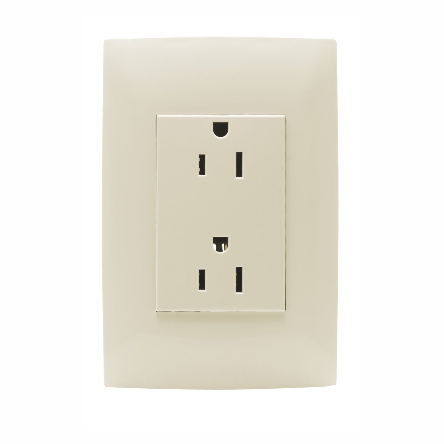 CONTACTO DUPLEX CON TIERRA 15A. MARFIL LEVITON