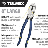 PINZA DE ELECTRICISTA ALTA PALANCA 8" TULMEX KLEIN TOOLS