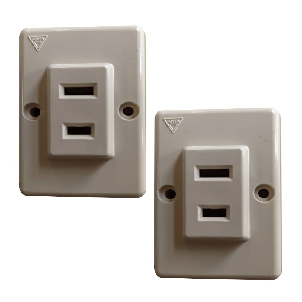 CONTACTO SENCILLO PLANO MARFIL WD0182 ROYER