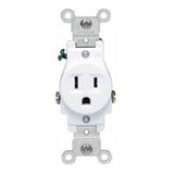 CONTACTO SENCILLO 2P-3H 15A/125V. BLANCO 05015-00W LEVITON *** OFRECER E1O05 ***