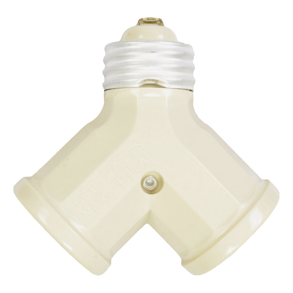 Socket Doble (Adapatador Ladrón) Color Marfil Leviton